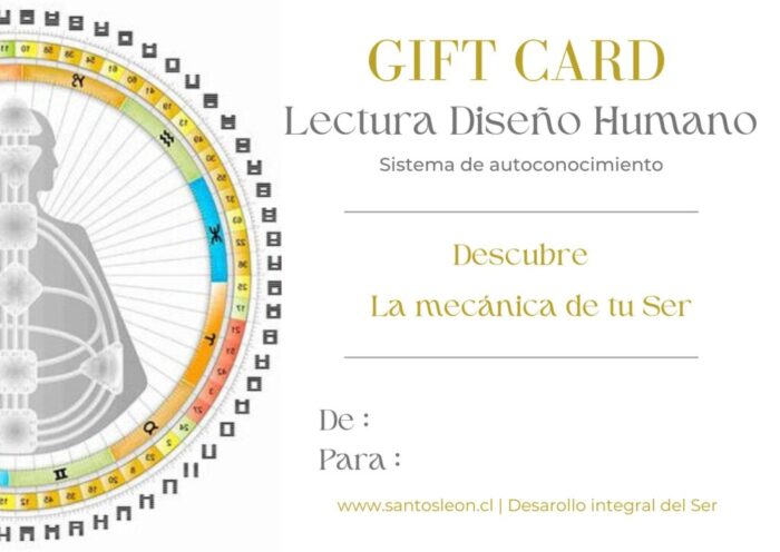 Gift card diseño Humano